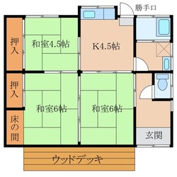 森貸家　１号棟の物件間取画像